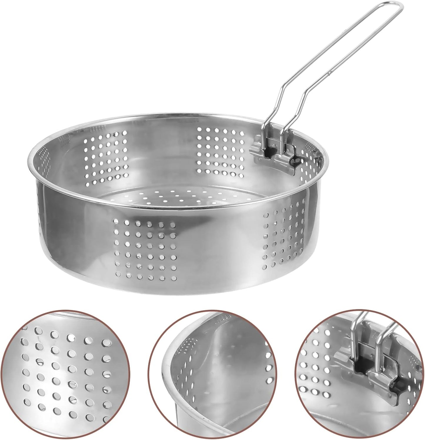 Stainless Steel Steaming Basket Set for Rice Cooker and Saucepan Cooking