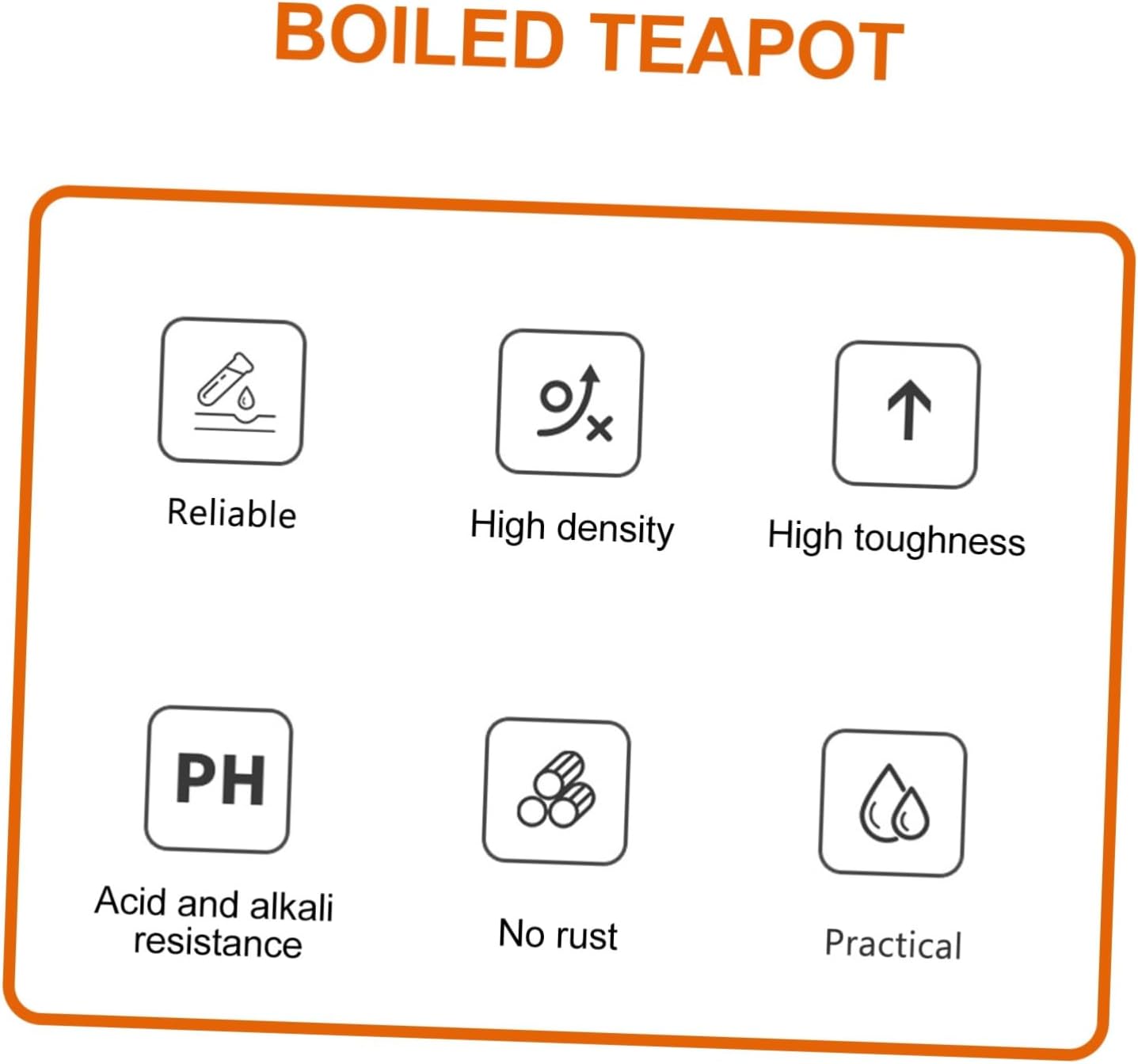 Stainless Steel Tea Pot Kettle for Stovetop or Induction Cooker - PHENOFICE Cookware for Boiling Water