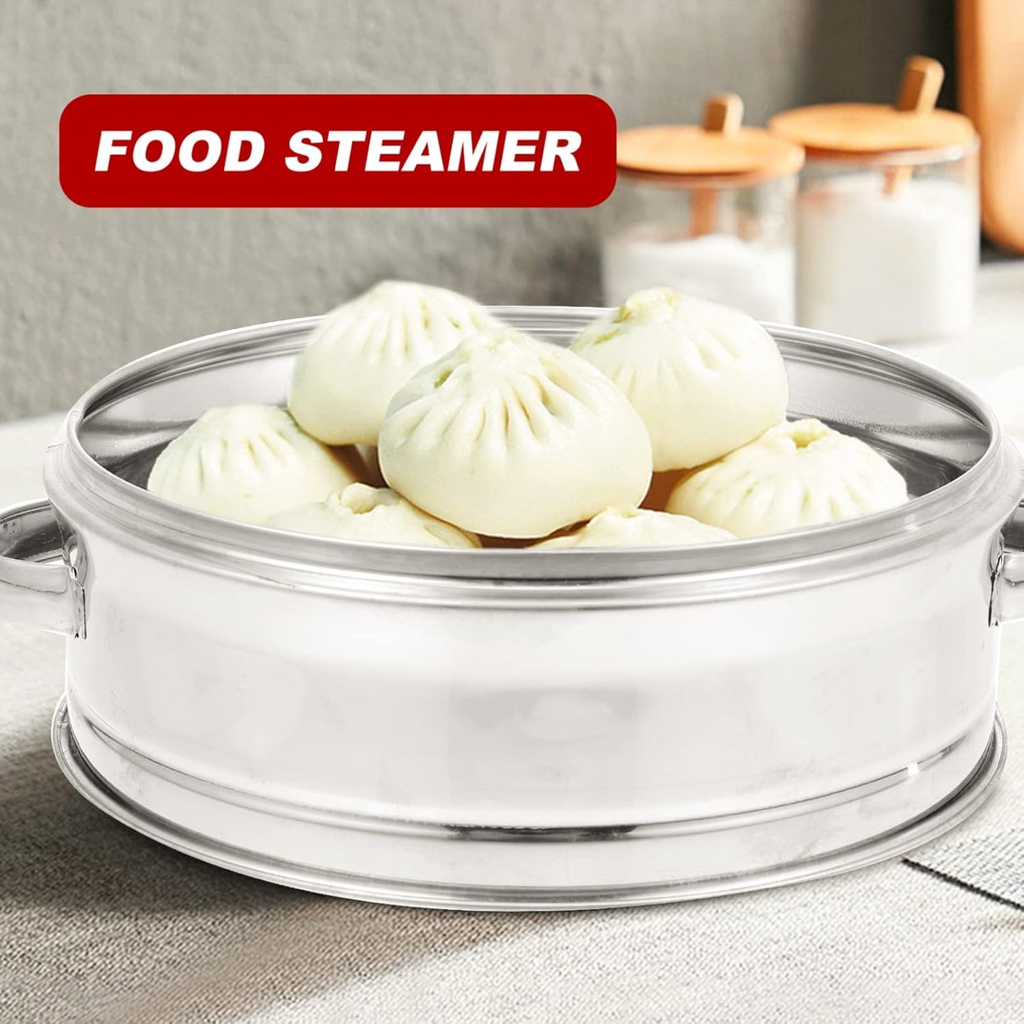 Stainless Steel Vegetable Steamer Basket for Small Kitchen Cooking - Ideal for Rice, Meat, Fish, and Dim Sum