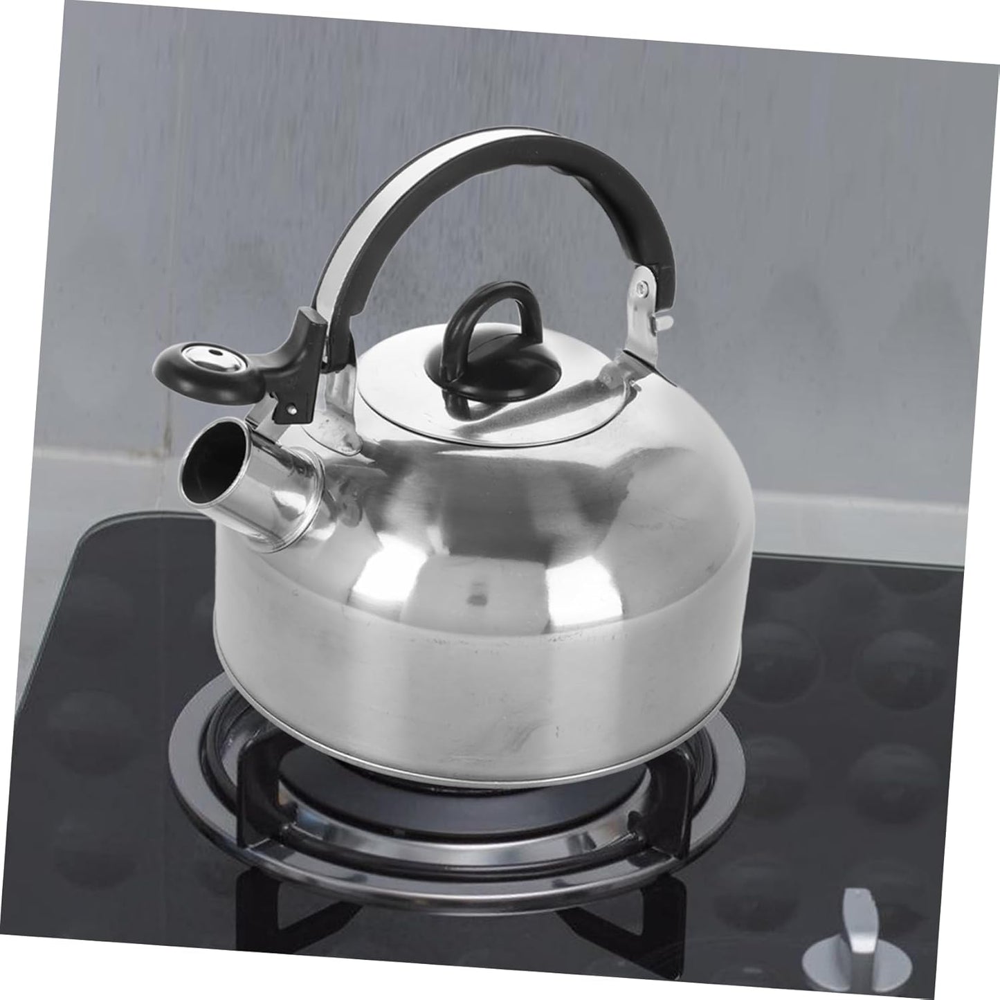 Stainless Steel Whistling Tea Kettle for Gas Stoves - Stovetop Coffee Pot and Tea Pot Set for Home Brewing