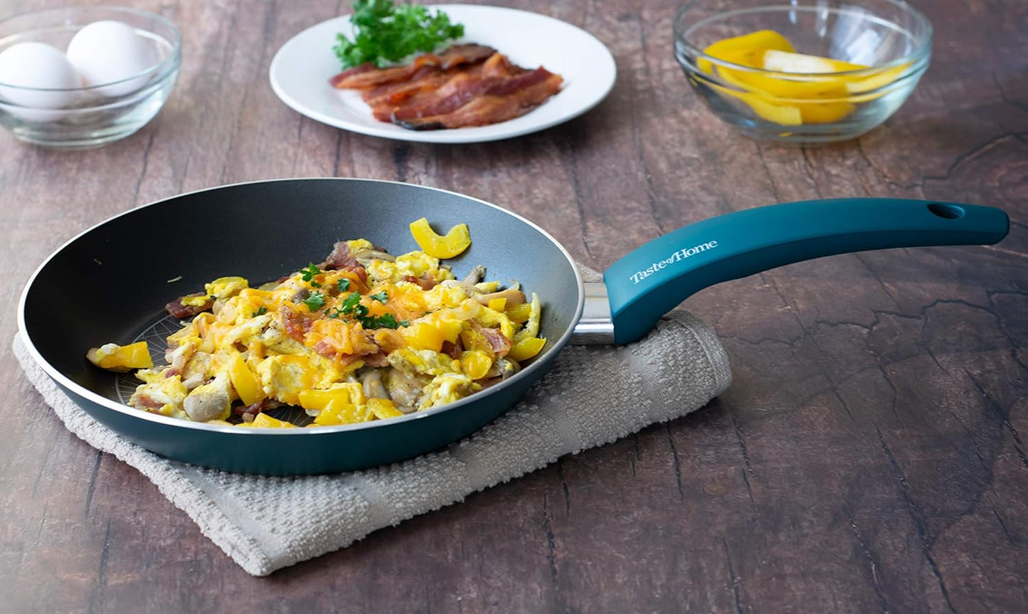 Taste of Home 2-Piece Non-Stick Aluminum Skillets Set - 9.5 and 11-inch