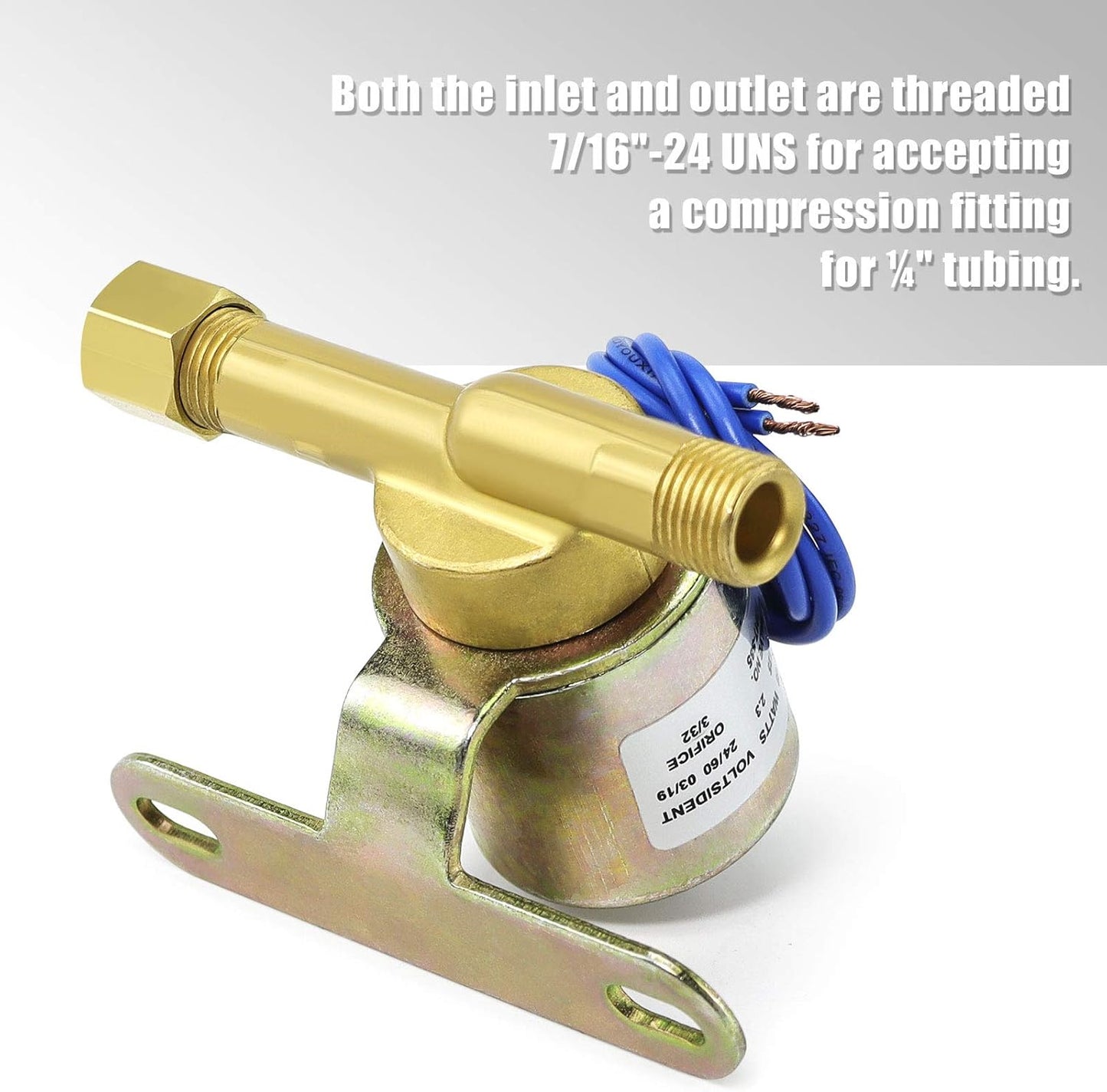 TOMOON Blue Humidifier Water Solenoid Valve 4040 for Aprilaire 400 500 600 700 220 224 - Part#B2015-S85,B2017-S85 | 24V | 2.3W | 60 HZ