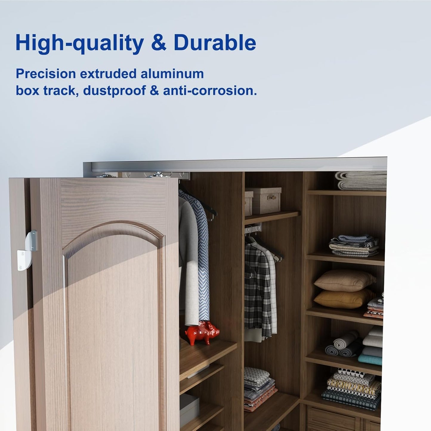 Top Mounted Bifold Door Hardware Kit for 2 Doors, 24" Folding Door Hardware for Bedroom, Bathroom, Closet - JUBEST - WildKart