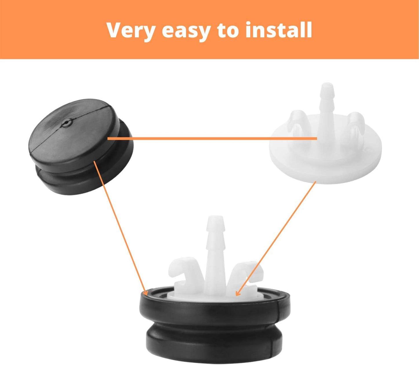Toro Snowblower Primer Bulb Replacement Kit - Compatible with Lawn-Boy 66-7460 and Toro 66-7460 - Includes 5 Free Plastic Holders