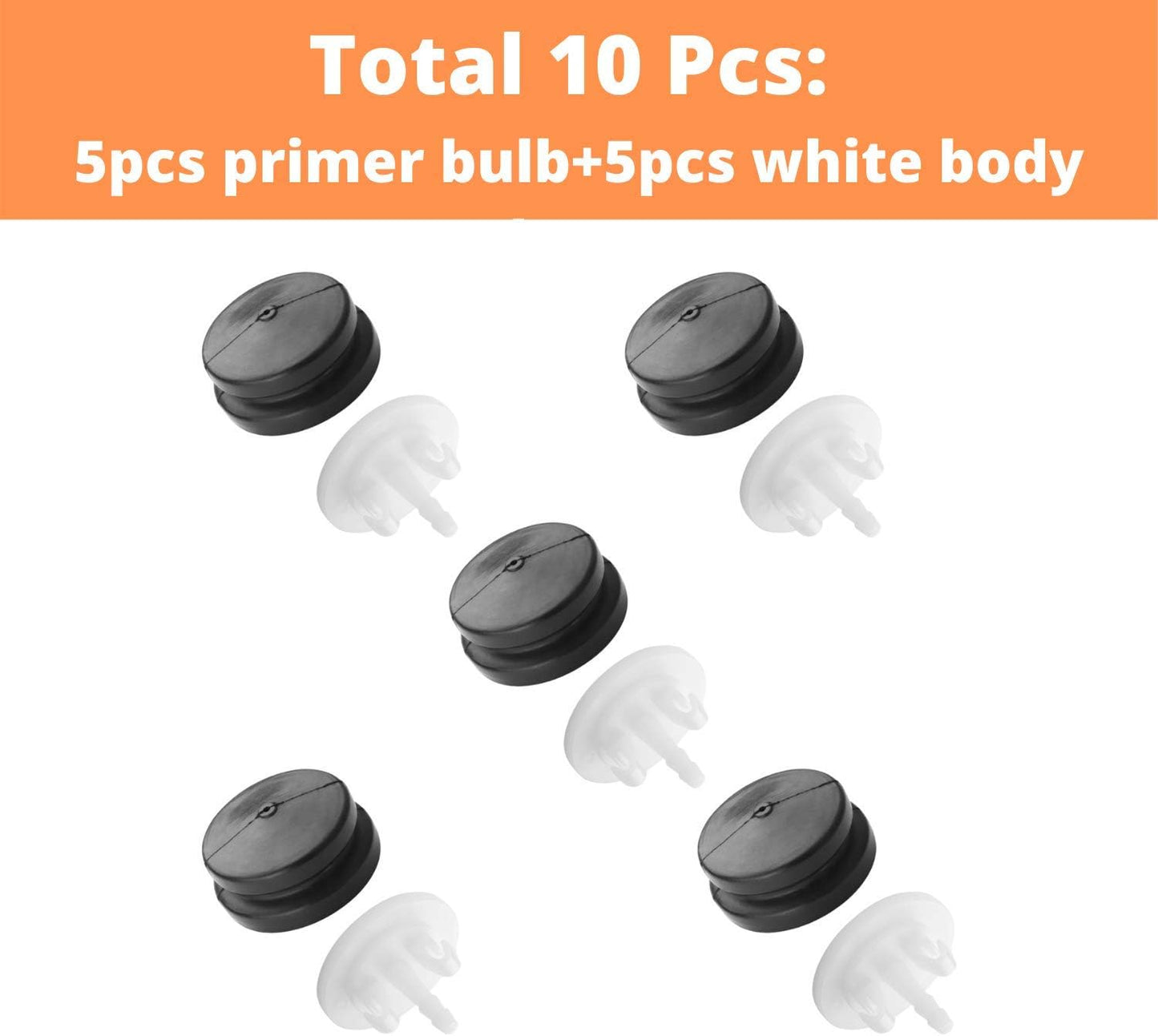 Toro Snowblower Primer Bulb Replacement Kit - Compatible with Lawn-Boy 66-7460 and Toro 66-7460 - Includes 5 Free Plastic Holders