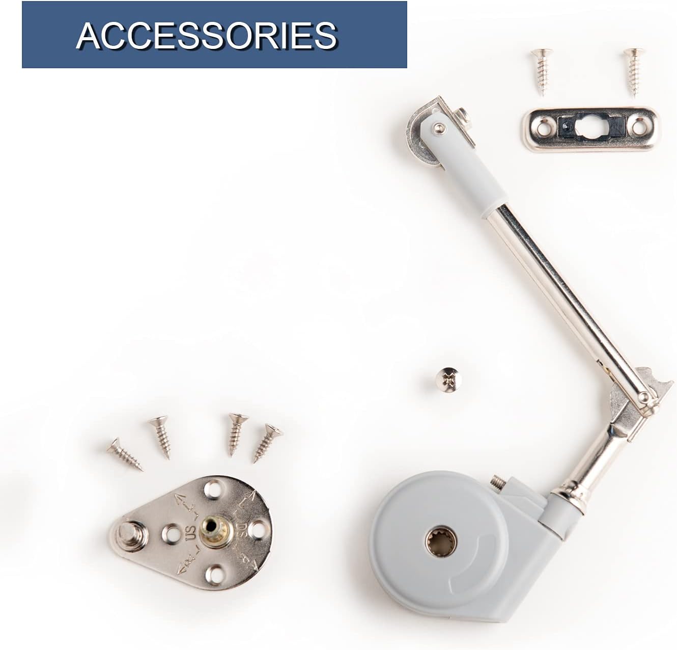 Toy Box Lid Stay with Soft Close, 105 Degree Opening, Support Hinges for Upward Top-Opening Flap Doors - 15-25lb Capacity - 2pcs