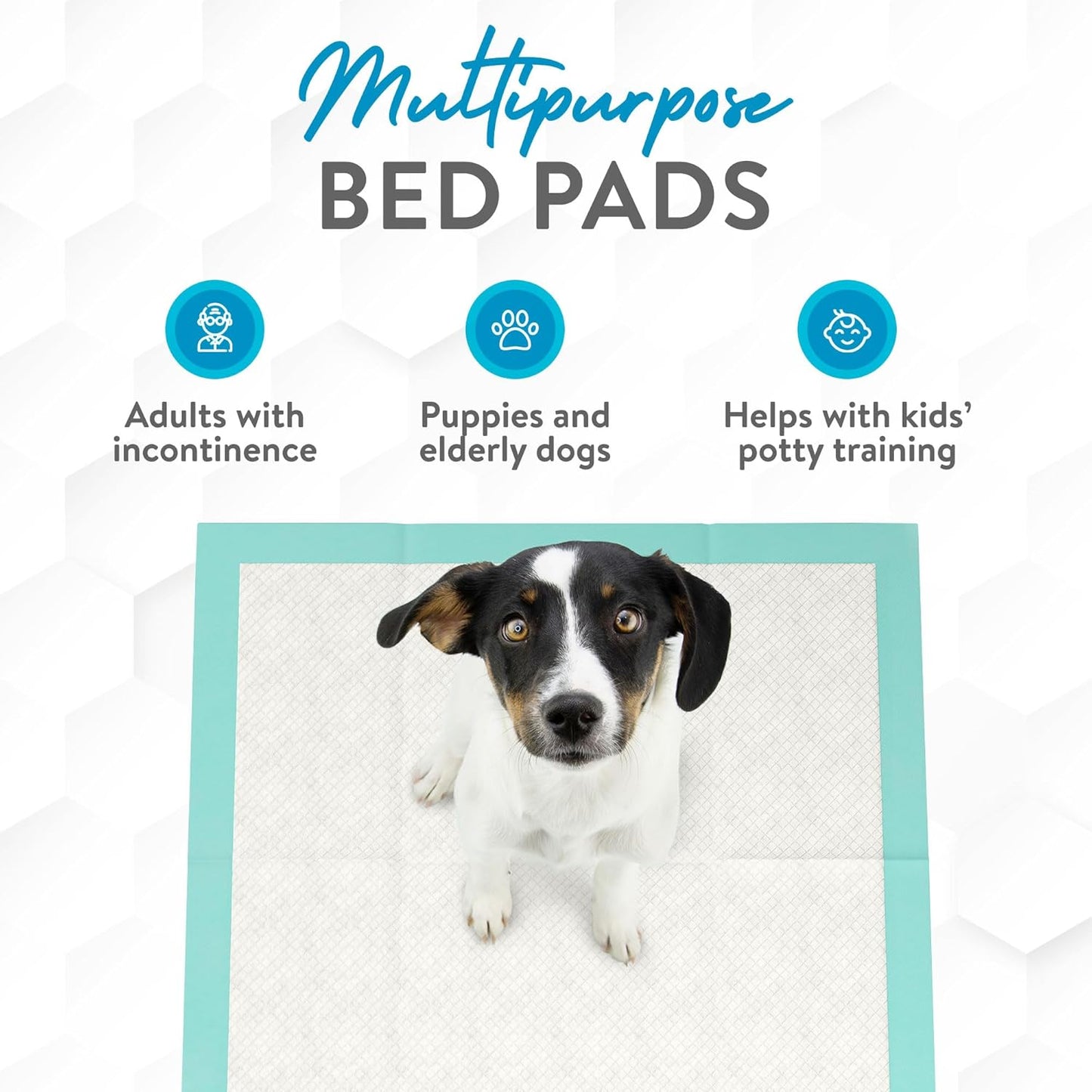 Ultra Absorbent Disposable Bed Pads for Incontinence - 36" X 36" (Pack of 50) - Extra Large Underpads for Adults, Puppies, Dogs - Furniture Protection - Thick and Absorbent