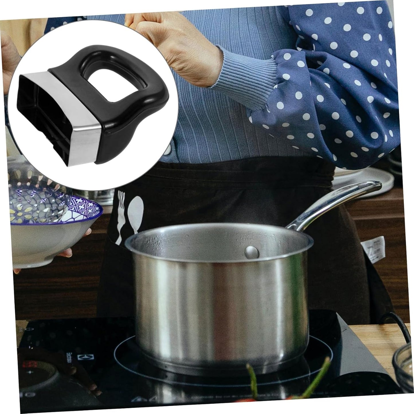 Universal Detachable Pot Handle Replacement Set - Ergonomic Design for Safe Cooking - Fits Woks and Frying Pans - Easy Installation