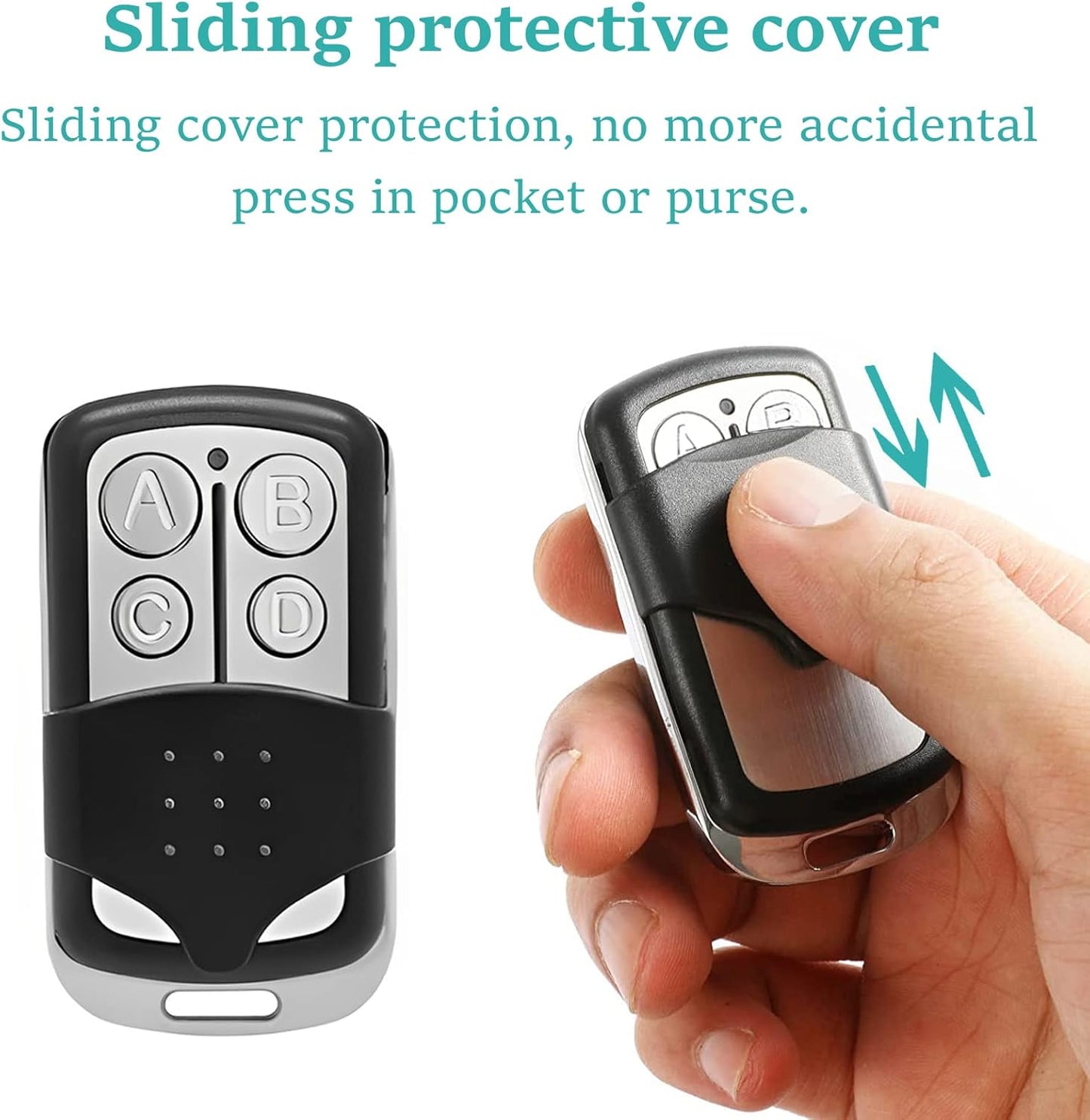 Universal Garage Door Opener Remote Keychain for Chamberlain LiftMaster Craftsman Models 371LM 373LM 971LM 973LM