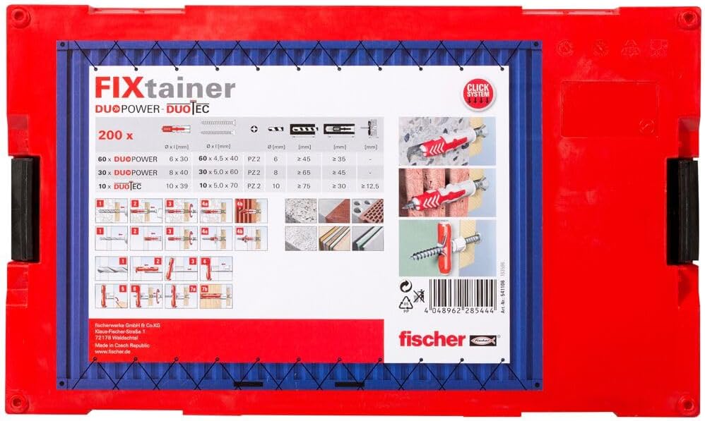 Universal Toggle Plugs with Screws for Solid, Hollow, or Drywall - 200 Piece Set for Home Renovation - Secure Fastening Solution