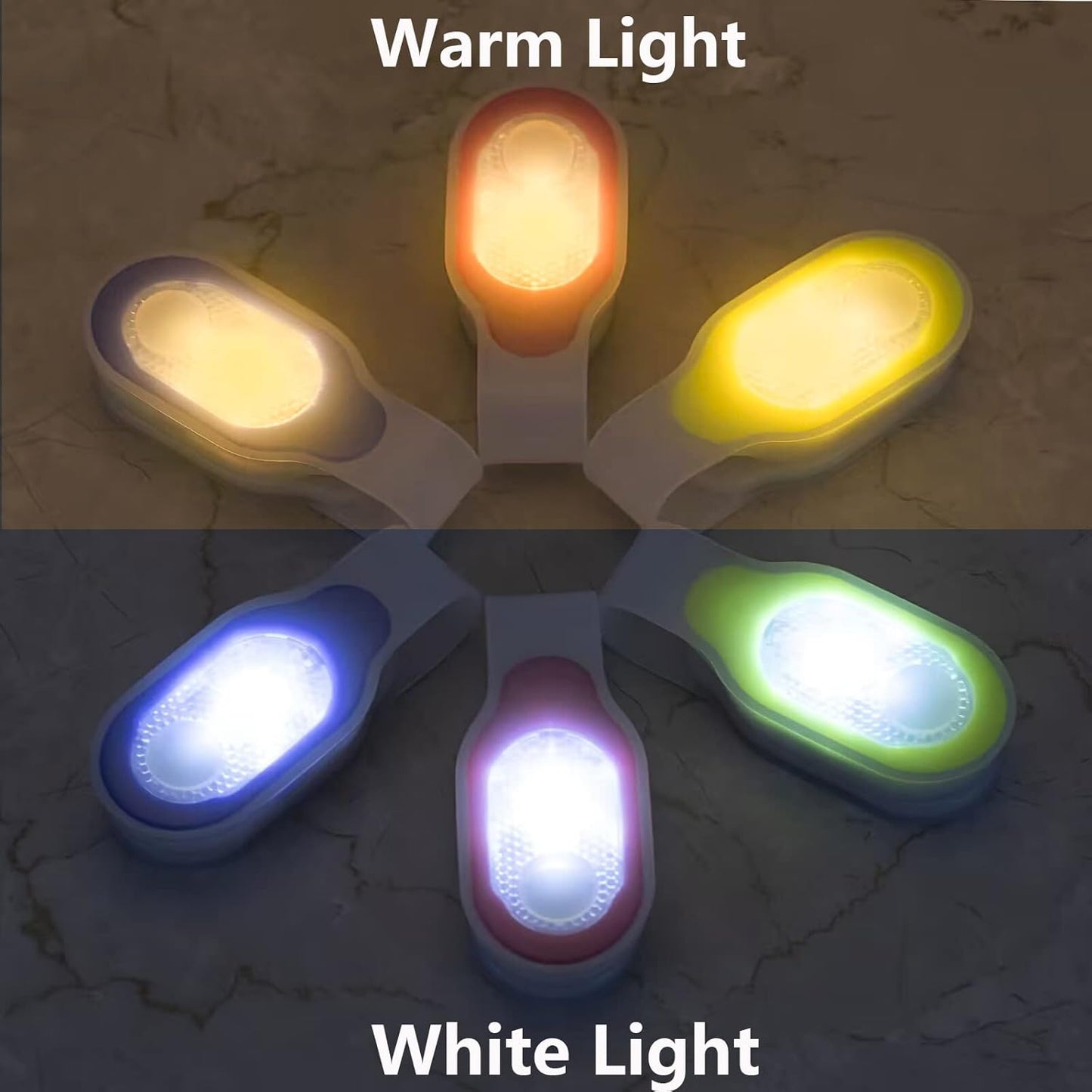 USB Rechargeable Magnetic Nursing Night Light Clip with 3 Modes - Red Color Night Shift Nurse Essentials