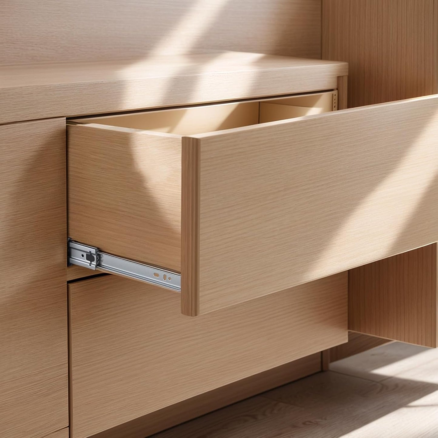 VESLA HOME 10 Pairs 22 Inch 3-Section Full Extension Soft Close Drawer Slides,110 LB Ball Bearing Metal Cabinet Side Mount Slow Close Drawer Hardware Slide,Available in 16" 18" 20" 22" Lengths