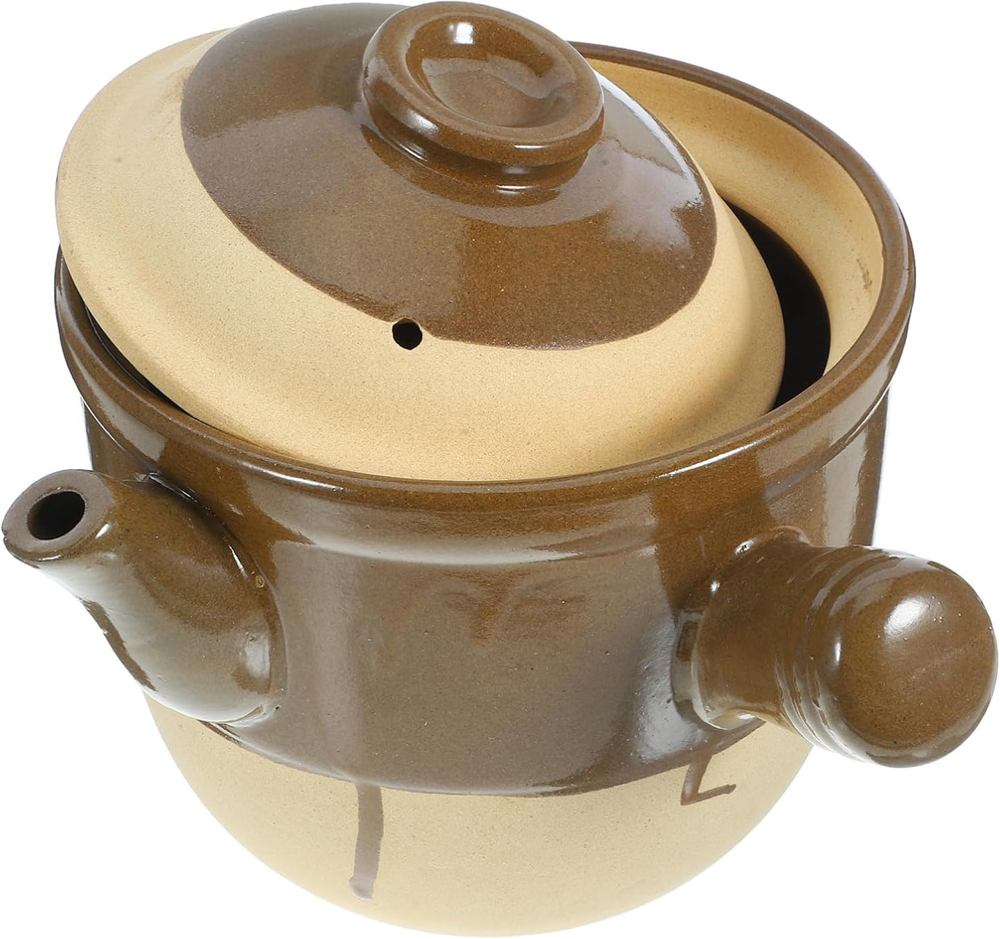 Vintage Traditional Chinese Medicine Casserole Skillet Pot for Stewing and Cooking in Greenadscape Herbal Kitchenware