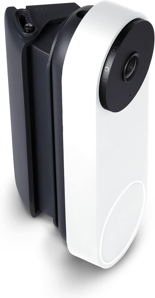 Wasserstein Nest Doorbell (Wired, 2nd Gen) Horizontal Adjustable Mount - Easy Installation & Improved Viewing Angle