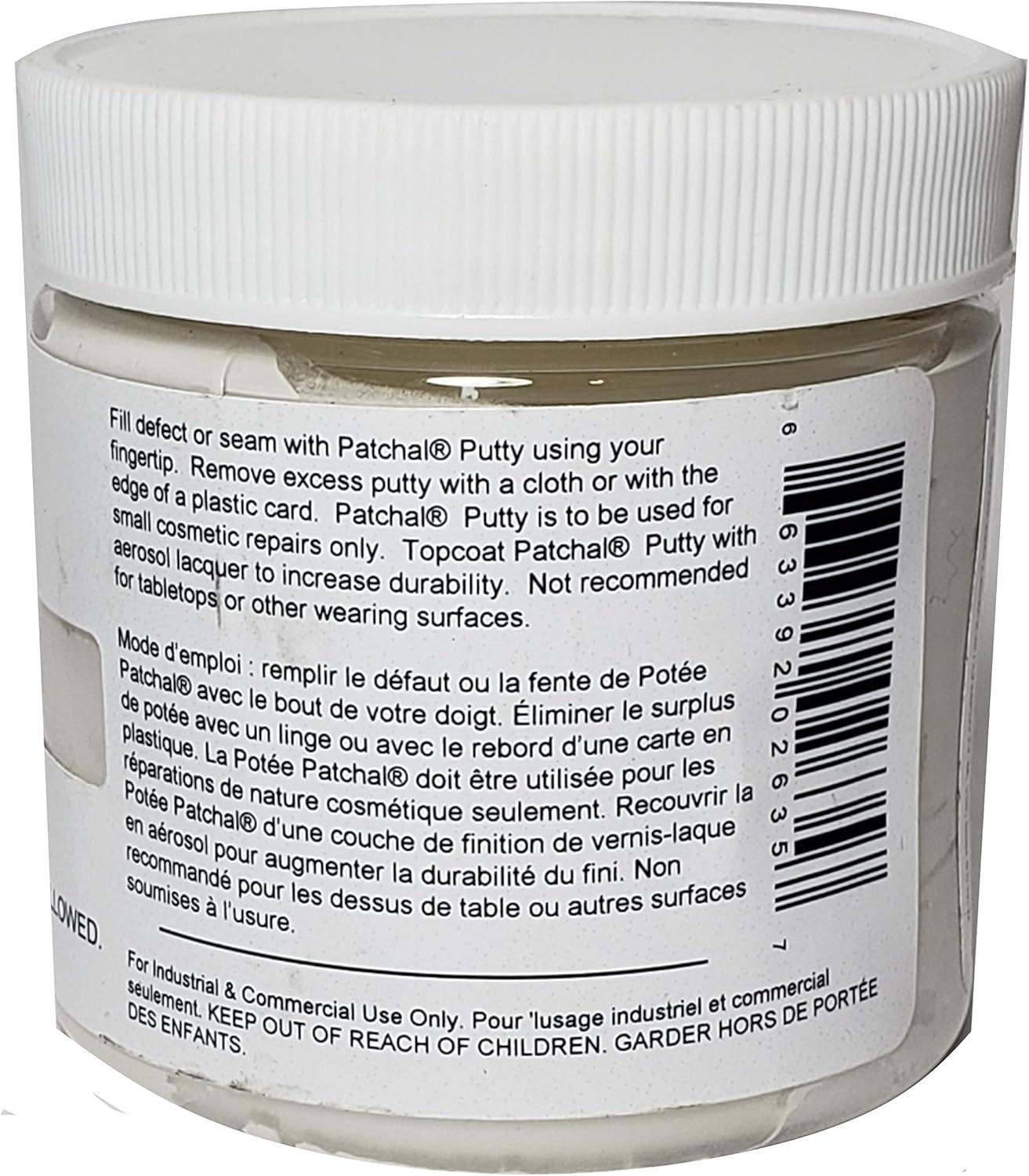 White Mohawk Finishing Products Patchal Putty for Professional Wood Repair