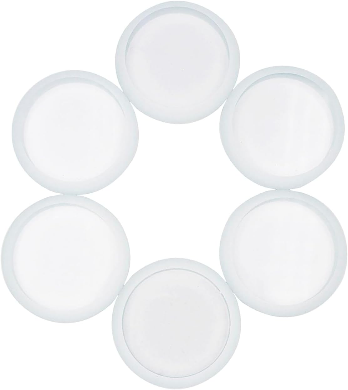 Wide Mouth Tempered Glass Fermentation Weights - 6 Pack for Lacto Fermenting in Mason, Ball, Canning Jars