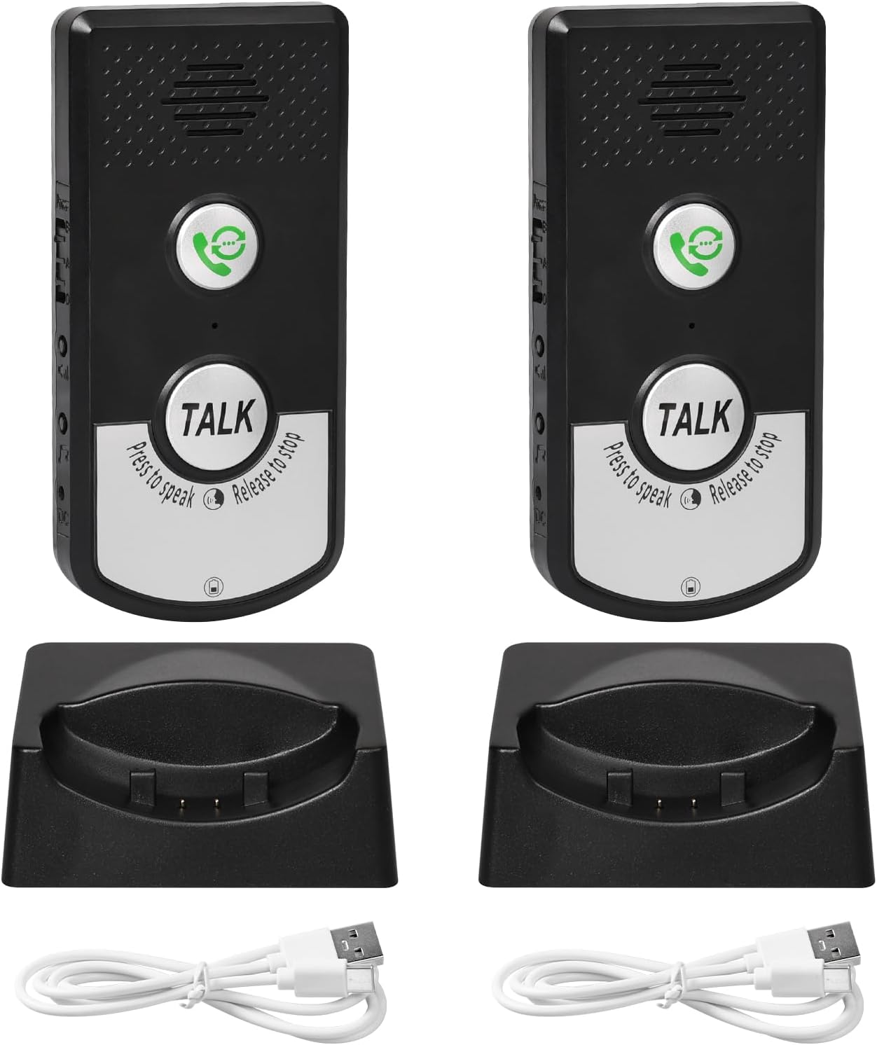 Wireless Intercom System for Home, Hospital, Hotel - 1000m Range, 2-Way Communication