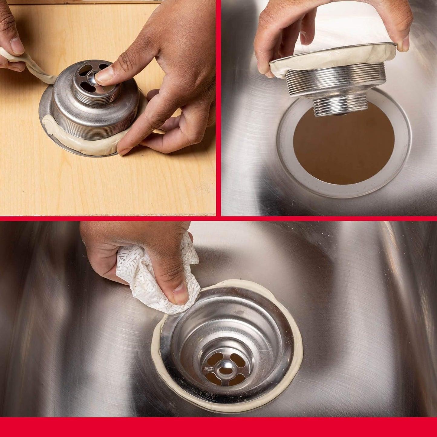 WM Harvey 043010 Stainless Plumbers Putty - 14 oz Size for Sealing Plumbing Fixtures