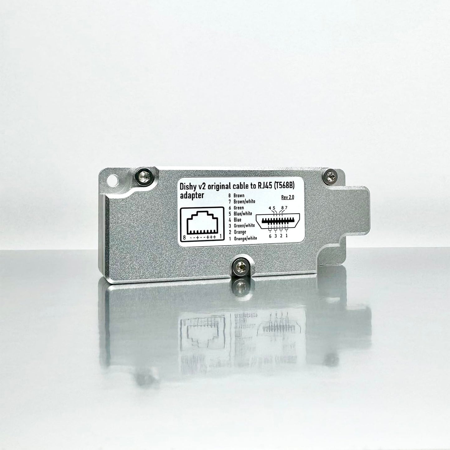 YAOSHENG Rectangular Dishy V2 Cable Adapter for Fast and Simple Connection to PoE Injector via RJ45