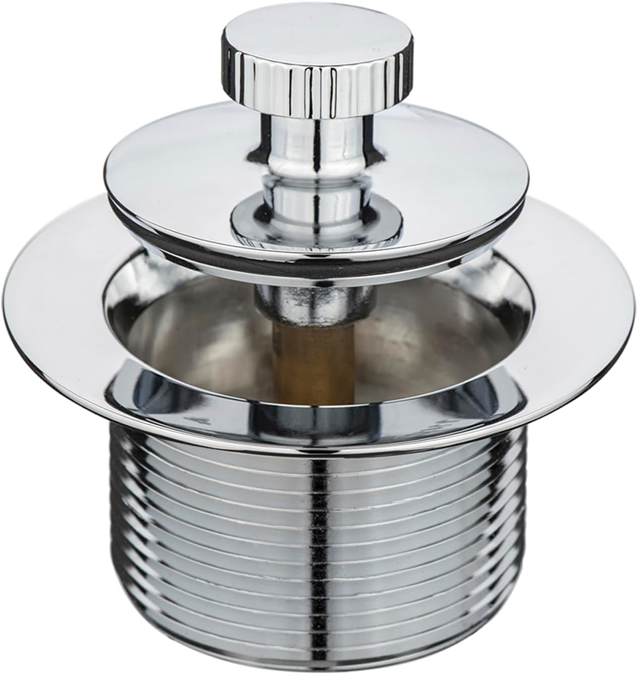 Yariwiz 1-1/2" Polished Chrome Bathtub Tub Drain Kit with Universal Lift & Turn Drain - Overflow Faceplate Included