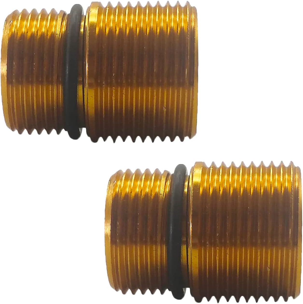 Zeiboat 2-Pack 7110264 Water Outlet Kit for Axial Cam Pressure Washer Pump, Anodized Aluminum Outlet Fitting, 1.5mm Male