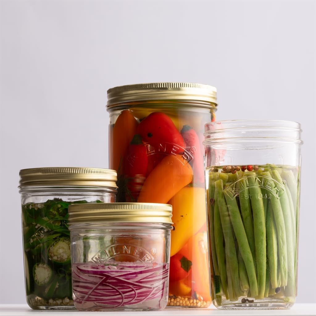 0.35 Litre Kilner Wide Mouth Preserve Jar - Ideal for Preserving Fruits and Vegetables