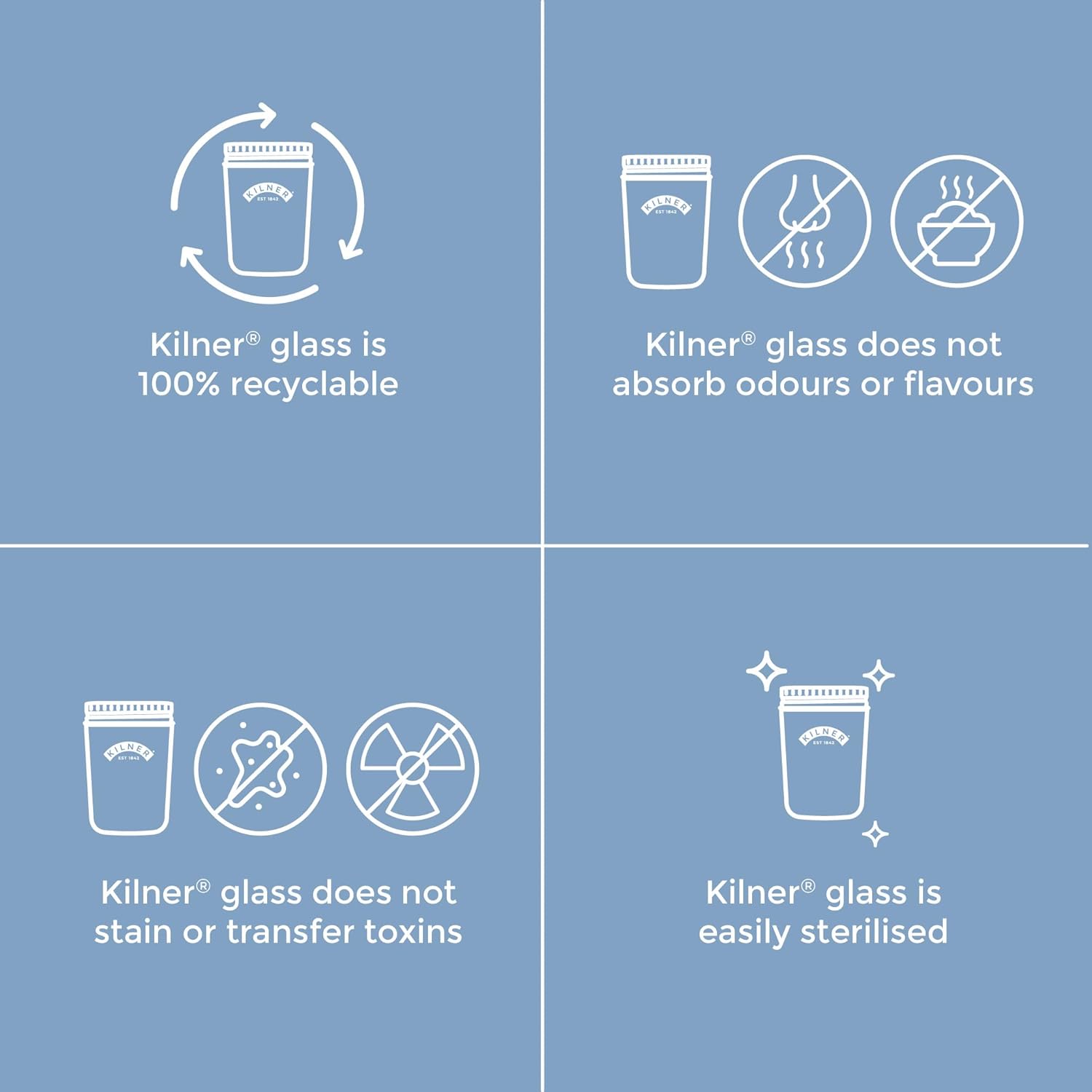 0.35 Litre Kilner Wide Mouth Preserve Jar - Ideal for Preserving Fruits and Vegetables