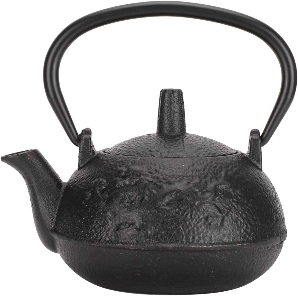 0.3L Japanese Style Cast Iron Teapot Kettle - Uncoated Water Kettle for Tea - Perfect Gift and Decoration