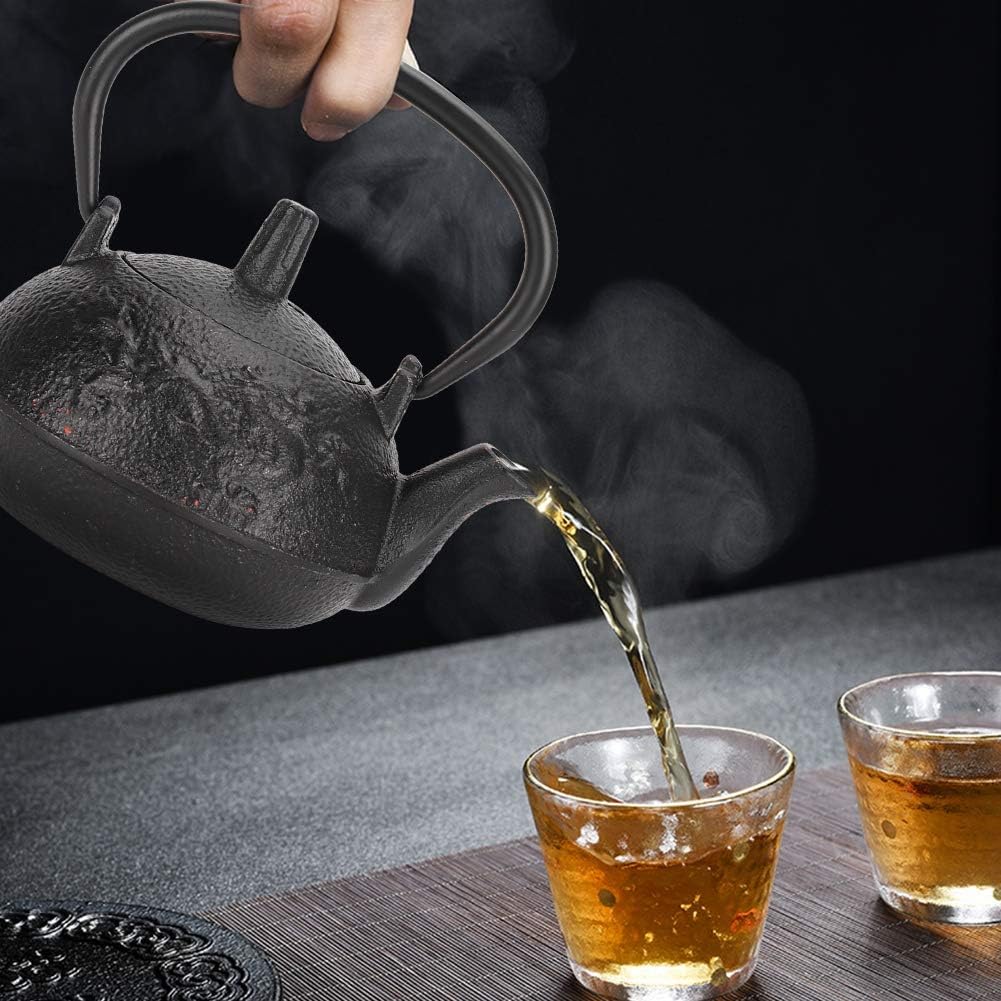 0.3L Japanese Style Cast Iron Teapot Kettle - Uncoated Water Kettle for Tea - Perfect Gift and Decoration