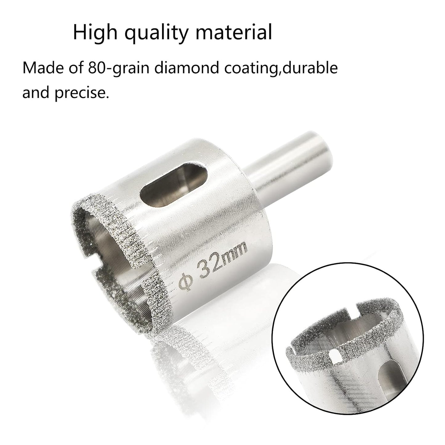 1-1/4" Diamond Hole Saw Drill Bits for Glass, Ceramic, Porcelain, Marble - 32mm Tile Hole Saw Cutters