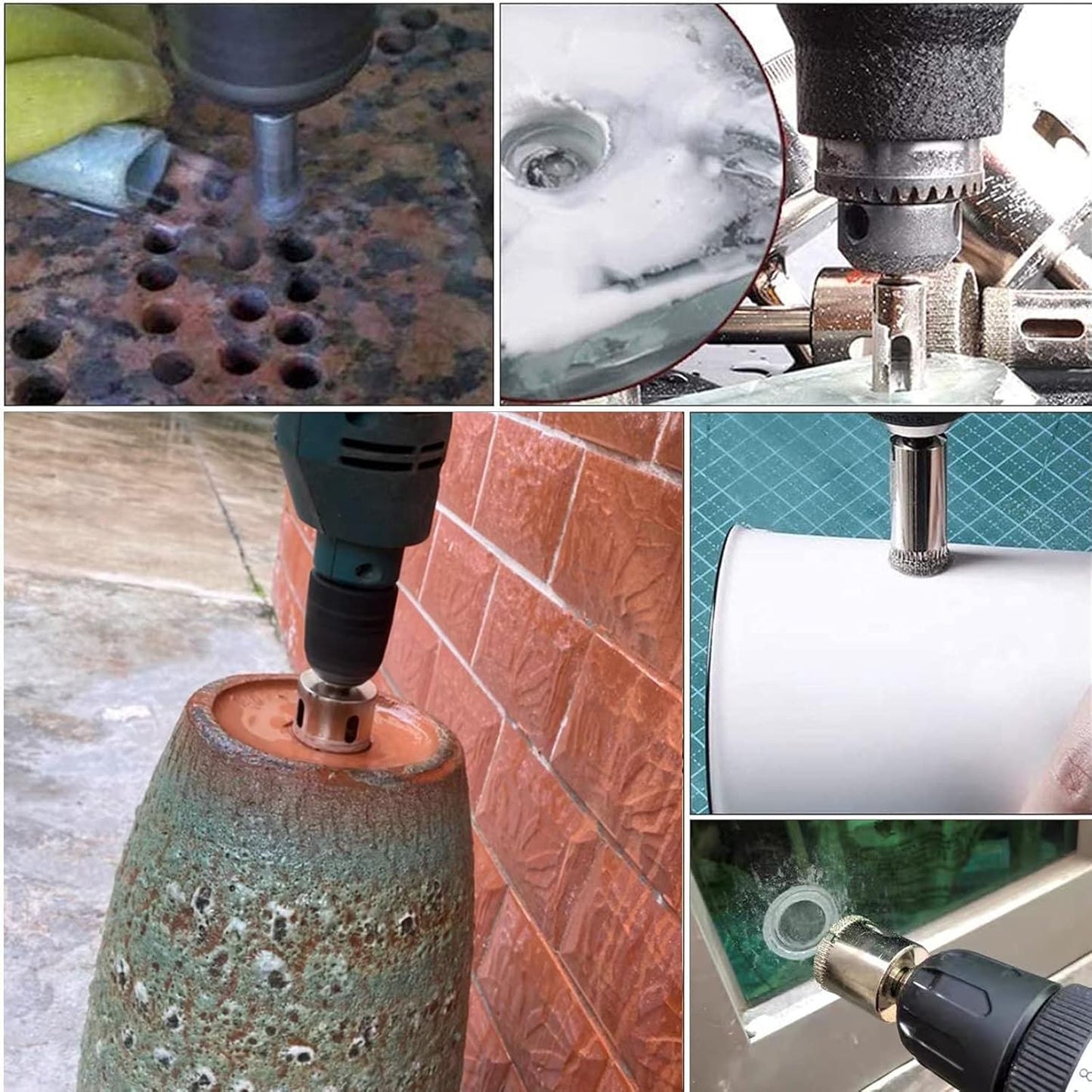 1-1/4" Diamond Hole Saw Drill Bits for Glass, Ceramic, Porcelain, Marble - 32mm Tile Hole Saw Cutters