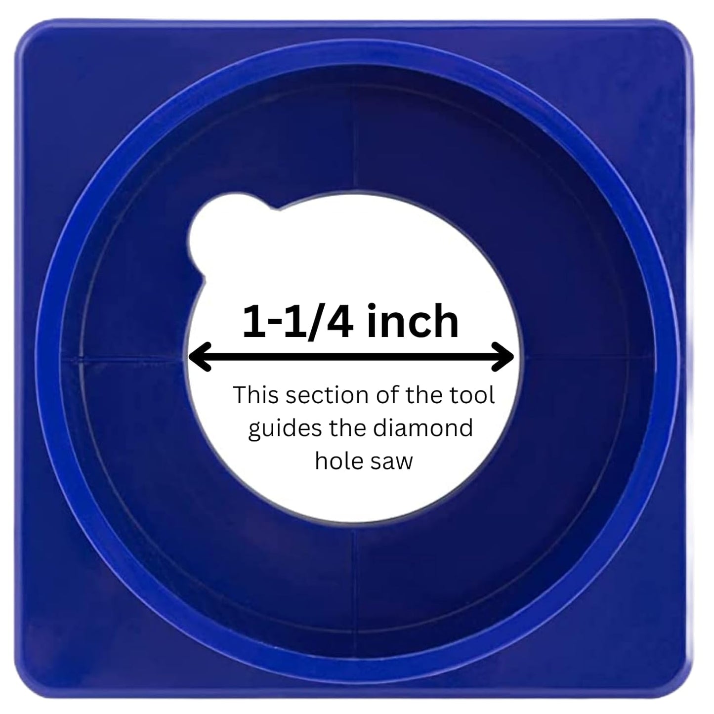 1-1/4 inch Diamond Drill Bit with Water Delivery System for Ceramic, Porcelain, Glass, Quartz, Granite Counter Tops, and More