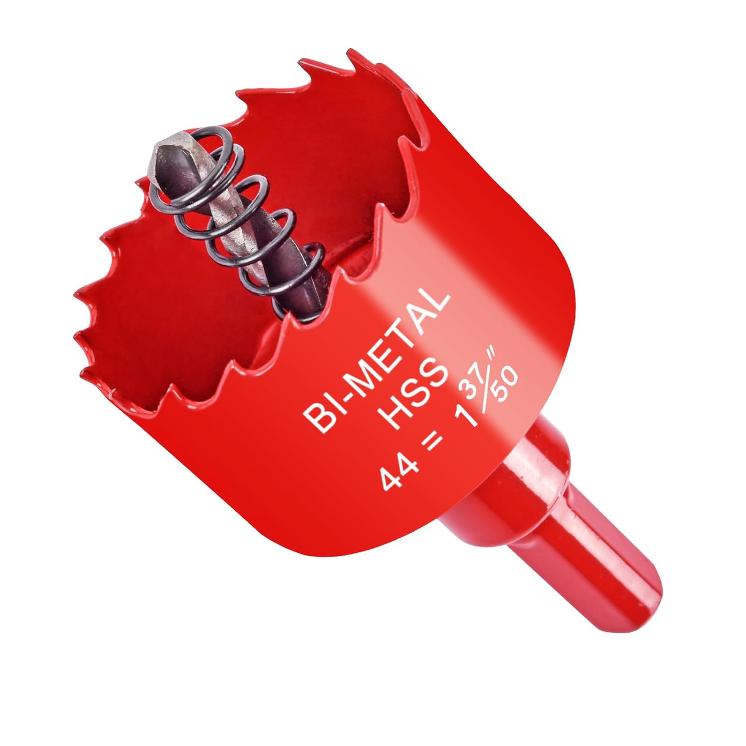 1-3/4 Inch Hole Saw for Wood, Plastic, Drywall, Metal - Bi-Metal Cutter with Pilot Bit