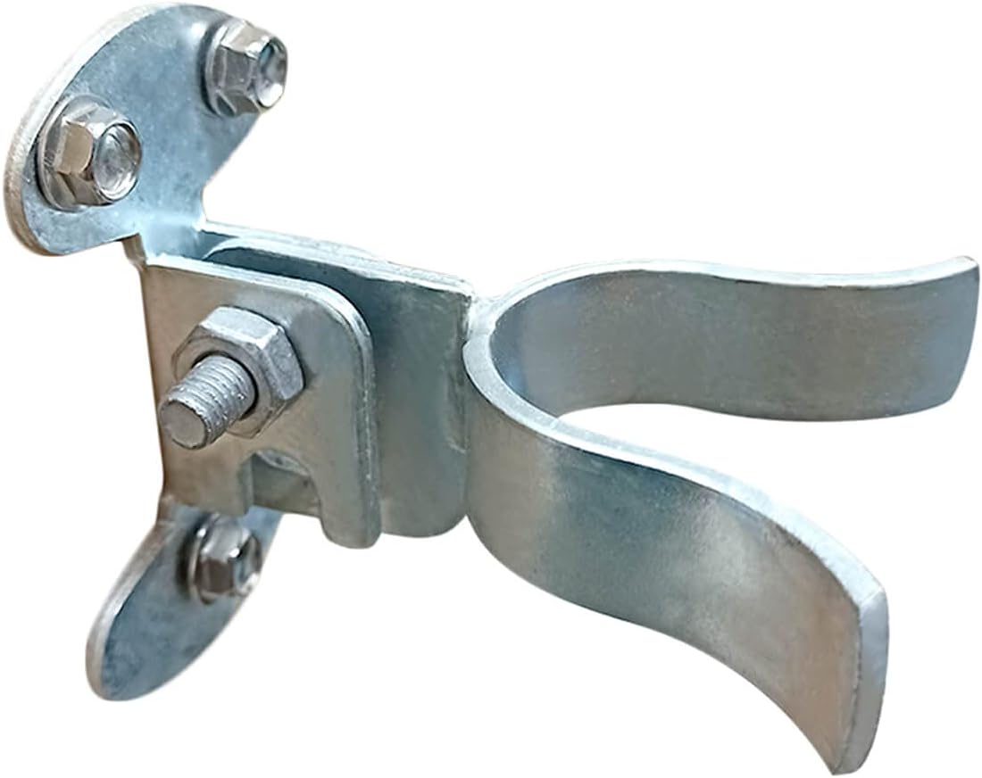 1-3/8" Flat Back Wall Mount Fork Gate Latch - Securely Mounts to Wooden Gate Post or Wall, Includes Screws/Lag Bolt