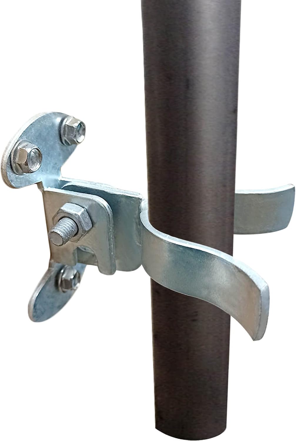 1-3/8" Flat Back Wall Mount Fork Gate Latch - Secure Gate Latch Hardware for Wooden Gates - Includes Screws/Lag Bolt