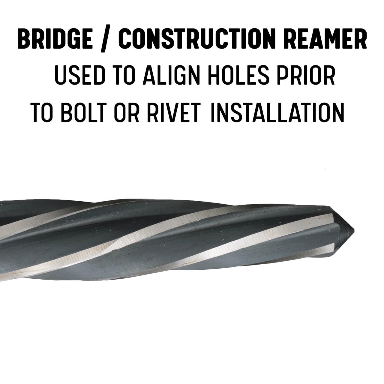 1" Bridge/Construction Reamer with 1/2" Shank - DWR Series by Drill America