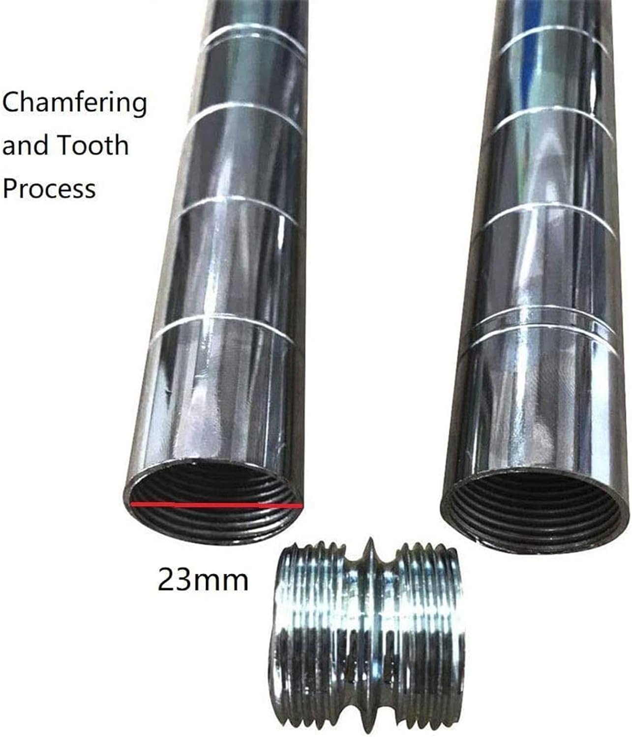 1" Diameter Connectors for Coarse Thread Wire Shelving Parts - 4 Pack Post Extension Kit