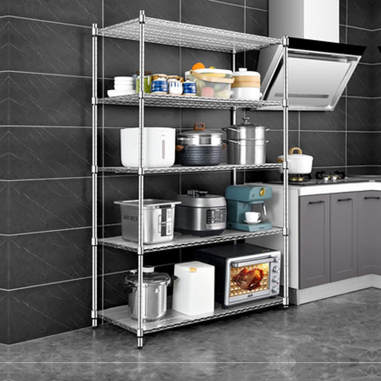 1" Diameter Connectors for Coarse Thread Wire Shelving Parts - 4 Pack Post Extension Kit