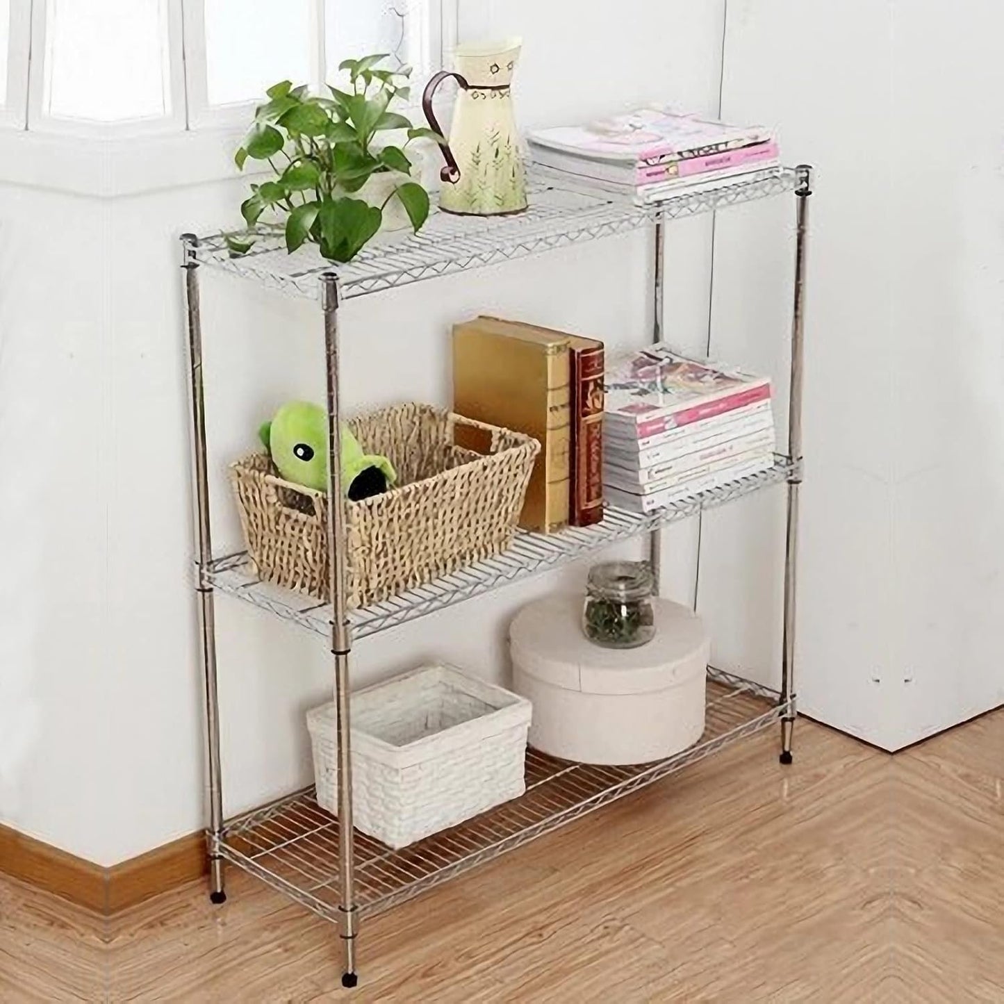 1" Diameter Connectors for Coarse Thread Wire Shelving Parts - 4 Pack Post Extension Kit