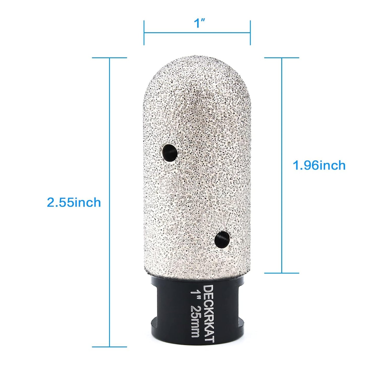 1" Diamond Finger Milling Bits Ball End for Enlarging Holes in Tile, Marble, Granite - Dry Core Drill Bit 25mm Dia with 5/8-11 Thread