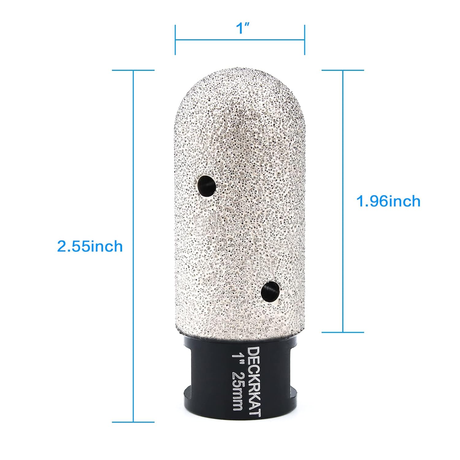 1" Diamond Finger Milling Bits Ball End for Enlarging Holes in Tile, Marble, Granite - Dry Core Drill Bit 25mm Dia with 5/8-11 Thread
