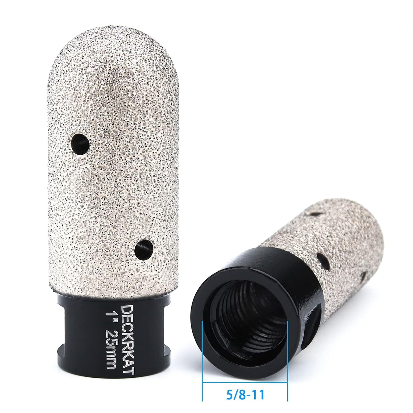 1" Diamond Finger Milling Bits Ball End for Enlarging Holes in Tile, Marble, Granite - Dry Core Drill Bit 25mm Dia with 5/8-11 Thread