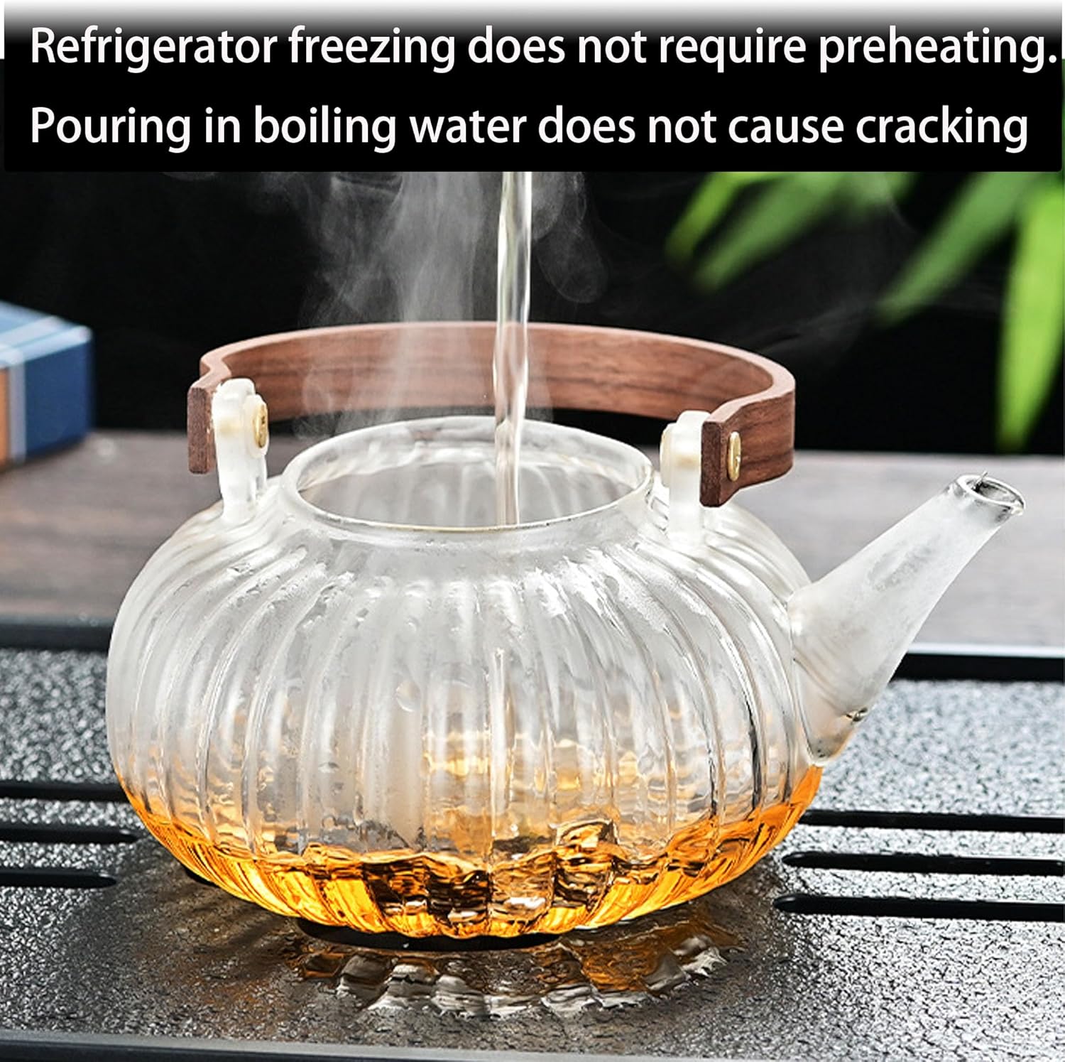 1 Electric Stove with 1 Pumpkin Glass Teapot - Perfect for Home Cooking and Brewing