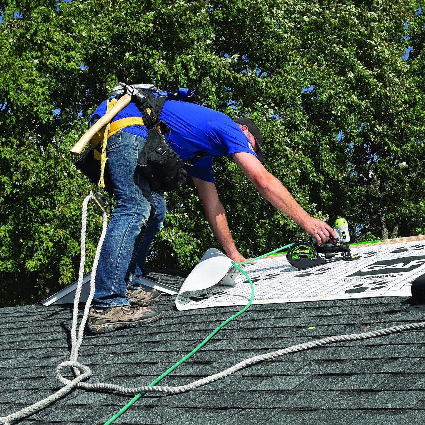 1" Electro Galvanized NailPac® Cap Nails with Plastic Collated Caps (0136260) - Compatible with CN100B & CN100 Cap Nailers