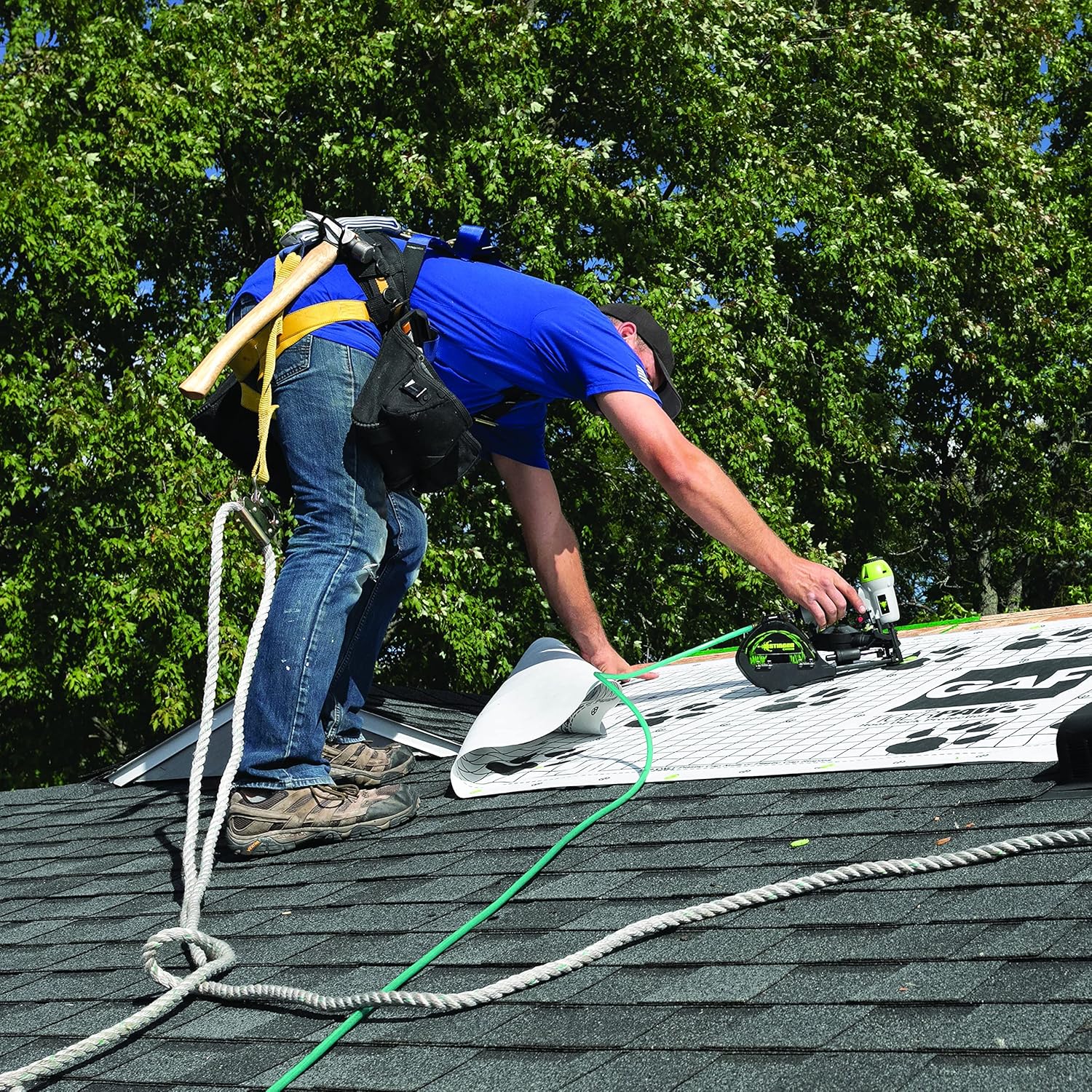 1" Electro Galvanized NailPac® Cap Nails with Plastic Collated Caps (0136260) - Compatible with CN100B & CN100 Cap Nailers