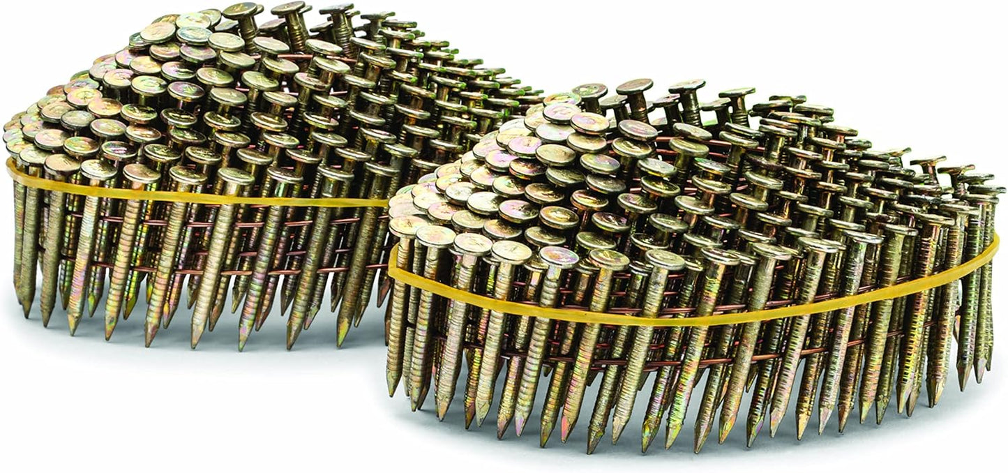 1" Electro Galvanized NailPac® Cap Nails with Plastic Collated Caps (0136260) - Compatible with CN100B & CN100 Cap Nailers