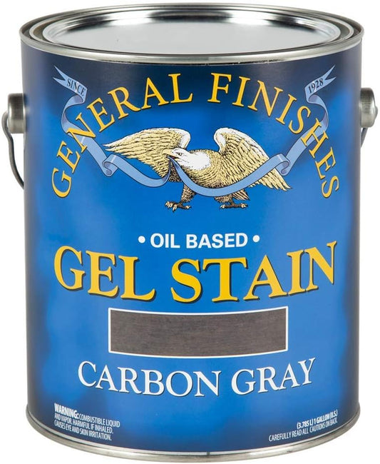 1 Gallon General Finishes Oil-Based Gel Stain in Carbon Gray