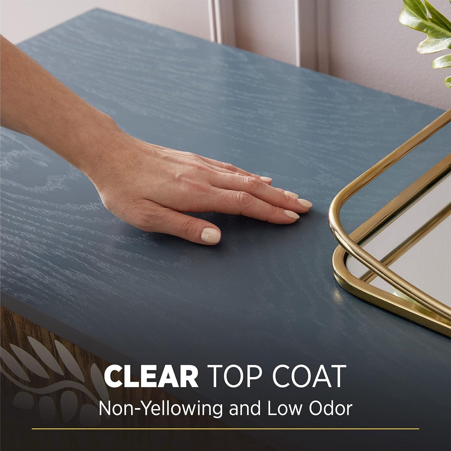 1 Gallon Minwax 13333 Clear Satin Polycrylic Water-Based Protective Finish