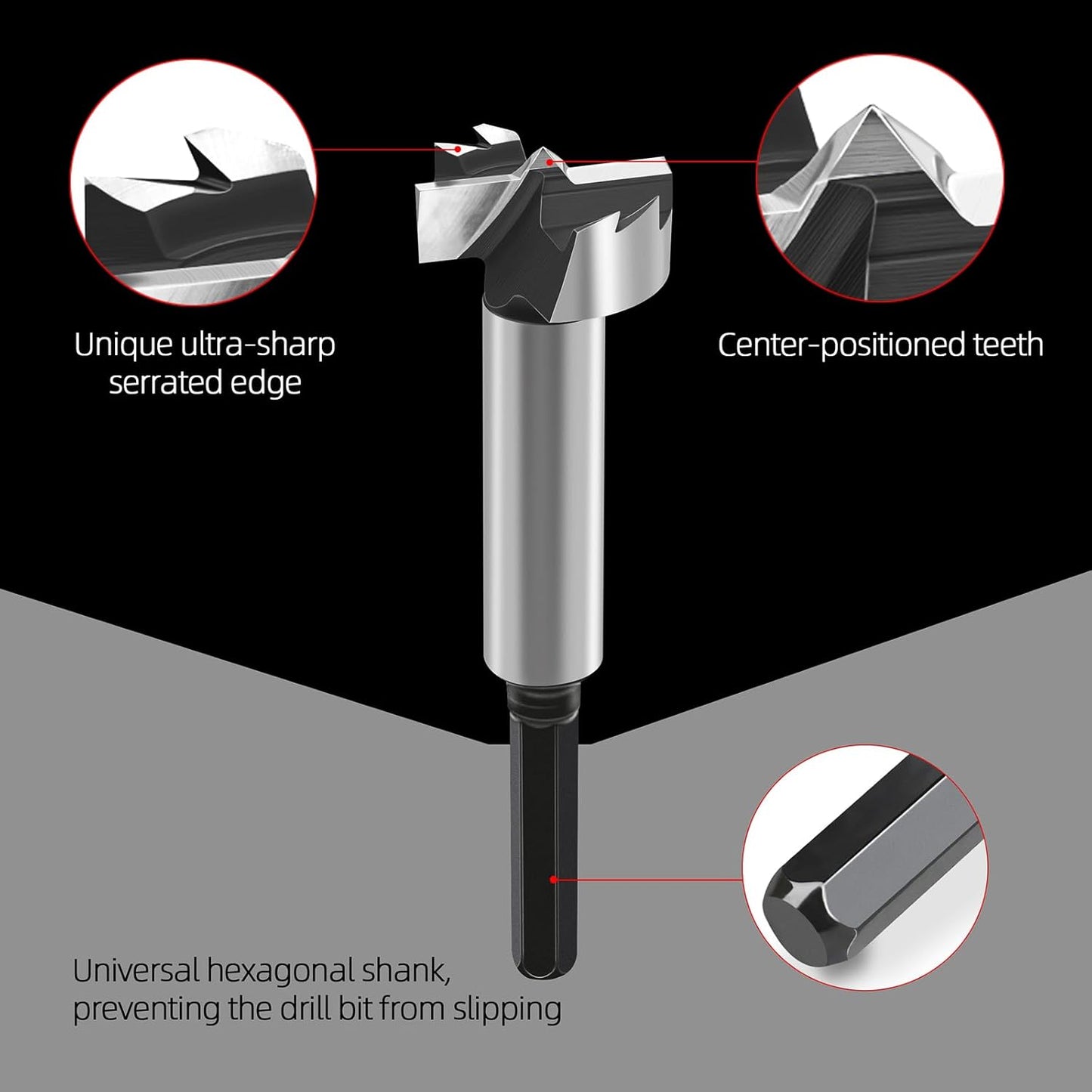 1 Inch Forstner Drill Bit for Woodworking - Perfect Tool for Wood, Plywood, and Plastic - Woodworking Hinge Cutter