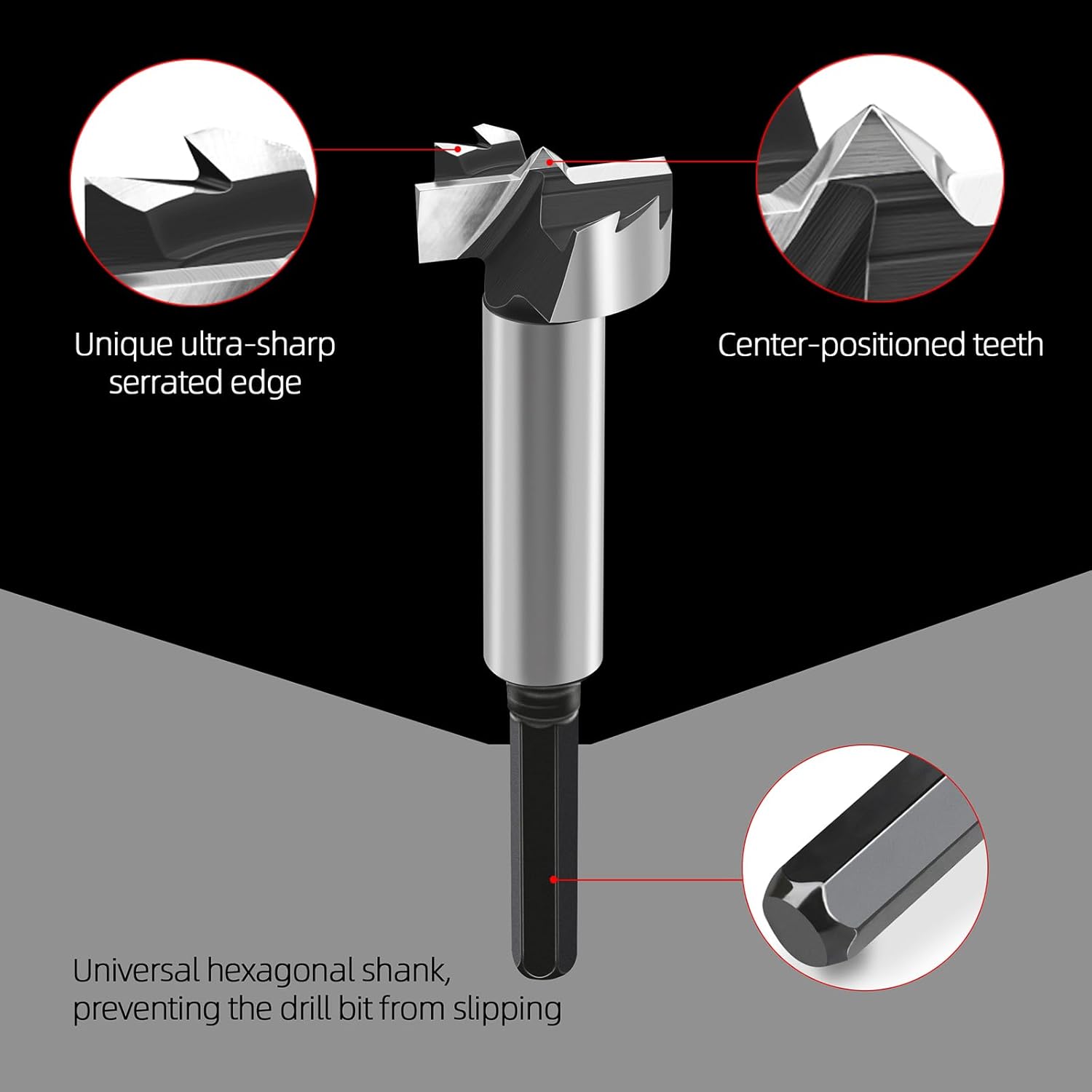 1 Inch Forstner Drill Bit for Woodworking - Perfect Tool for Wood, Plywood, and Plastic - Woodworking Hinge Cutter
